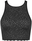 Sloggi Zero Feel Bliss Bustier-Top, nahtlos, atmungsaktiv, f&uuml;r Damen, schwarz, XS