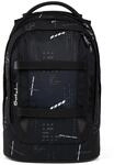 Satch Schulrucksack, gepolstert, Rei&szlig;verschluss, schwarz, 99