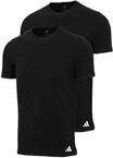 adidas Active Flex Cotton T-Shirt, schnelltrocknend, 2er-Pack, f&uuml;r Herren, schwarz,