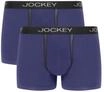JOCKEY&reg; Chafe Proof Pouch Pants, 2er-Pack, Logo-Gummibund, f&uuml;r Herren, blau, S