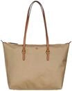 LAUREN RALPH Shopper, Rei&szlig;verschluss, Emblem, f&uuml;r Damen, beige, 99