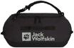 Jack Wolfskin Reisetasche, wasserabweisend, Rucksackfunktion, schwarz, 99