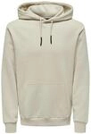 ONLY & SONS Hoodie "Ceres", Tunnelzug, K&auml;ngurutasche, f&uuml;r Herren, beige, L