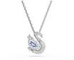 SWAROVSKI Damen Kette mit Anh&auml;nger, Edelstahl, SILBER, 43