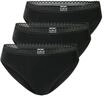 SCHIESSER Rio Slip 3er Pack 95/5 Modern Cotton, schwarz, 36