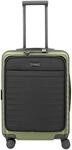 TITAN Trolley S mit Vortasche, 4-Doppelrollen, TSA-Kombinationsschloss, gr&uuml;n,...
