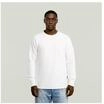 G-STAR RAW Langarmshirt, Rippb&uuml;ndchen, f&uuml;r Herren, wei&szlig;, S