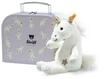Steiff Soft Cuddly Friends Kuscheltier "Unica Schlenker Einhorn", 20cm, Koffer,
