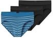 SCHIESSER 95/5 Rio-Slips, 3er-Pack, Logo-Bund, f&uuml;r Herren, blau|schwarz, 5