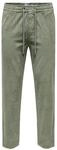 ONLY & SONS Cordhose"Linus", Tunnelzug, f&uuml;r Herren, gr&uuml;n, L