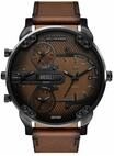 DIESEL&reg; Diesel Herrenuhr Mr. Daddy Slim mit mehreren Uhrwerken, braunes Leder,