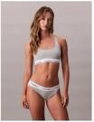 Calvin Klein Slip Icon Cotton Modal, Logo-Bund, f&uuml;r Damen, grau, XS