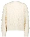 zero Pullover mit 3 D Bl&uuml;ten, beige, 34