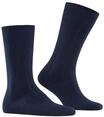 FALKE Lhasa RIB Socken, Wollanteil, Rippb&uuml;ndchen, f&uuml;r Herren, blau, 39-42