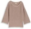 TOM TAILOR Pullover, 3/4-Arm, f&uuml;r Damen, grau, XL