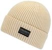 CHILLOUTS Strickm&uuml;tze "Caleb", Patch, f&uuml;r Damen, beige, ONESIZE