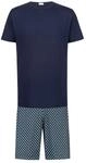mey Schlafanz&uuml;ge CURVES, Rundhals, f&uuml;r Herren, blau, L