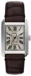 Fossil Herrenuhr Carraway Automatikwerk Leder Krokopr&auml;gung braun, ME3272, Silber, 99