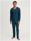 CALIDA Relax Imprint Schlafanzug, Baumwolle, 2-teilig, f&uuml;r Herren, t&uuml;rkis, M