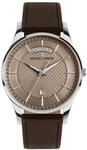 JACQUES LEMANS Herrren Armbanduhr "1-2193", BRAUN, 99