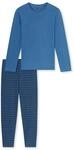 SCHIESSER Schlafanzug Casual Essentials, Baumwolle, f&uuml;r Herren, blau, 48