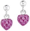 amor M&auml;dchen Ohrh&auml;nger "9210435", 925er Silber, pink