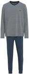 SCHIESSER Schlafanzug 95/5 Nightwear, V-Ausschnitt, f&uuml;r Herren, blau, 50