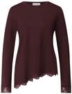 STREET ONE STUDIO Langarmshirt, Spitze, f&uuml;r Damen, rot, 34