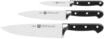 ZWILLING Messer-Set, 3-teilig, schwarz|silber