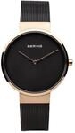 BERING Damenuhr "14531-166", SCHWARZ/ ROS&Eacute;GOLD