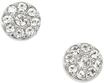 FOSSIL Damen Ohrstecker Disc, 925er Silber, silber