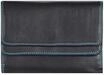 Mywalit Geldb&ouml;rse Double Flap", Querformat, Leder, Druckknopf, f&uuml;r Damen, schwarz,
