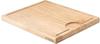 CONTINENTA Tranchierbrett, Saftrille, Holz, beige