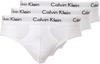 Calvin Klein Hip Briefs, 3er-Pack, Logo-Bund, für Herren, weiß, S