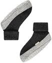 FALKE Cosyshoe Hausschuhe, Noppendruck, f&uuml;r Damen, grau|schwarz, 35-38