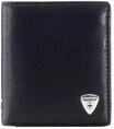 strellson Geldb&ouml;rse, Hochformat, Leder, Emblem, f&uuml;r Herren, schwarz