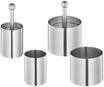 KÜCHENPROFI Dessertringe, 4er-Set, silber