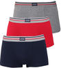JOCKEY® Cotton Stretch Pants kurz, 3er Pack, Logo-Bund, für Herren, grau, S