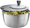 GEFU&reg; Salatschleuder, "Rotare", Edelstahl, 3 l, schwarz/silber
