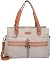 PICARD Schultertasche "Sonja", Emblem, zweifarbig, f&uuml;r Damen, beige, 99