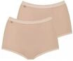 sloggi Basic+ Maxi-Slip, 2er-Pack, uni, f&uuml;r Damen, beige, 44