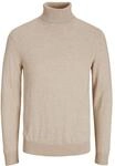 JACK & JONES Rollkragenpullover EMIL Pullover, beige, XL