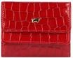 BRAUN B&Uuml;FFEL Geldb&ouml;rse, Leder, Emblem, Kroko-Optik, uni, f&uuml;r Damen, rot, 99