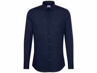 seidensticker Business-Hemd, Slim-Fit, Kent-Kragen, für Herren, blau, 44