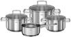 RÖSLE Topf-Set, 4-teilig, silber, 99