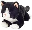 HERMANN Teddy COLLECTION&reg; Kuscheltier Schlenkerkatze, 30 cm, schwarz|wei&szlig;