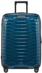 Samsonite 4-Doppelrollen-Trolley, Hartschale, TSA-Kombinationsschloss, blau, 69