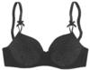 LASCANA Aurora Bügel-BH, florale Stickerei, für Damen, schwarz, 85E