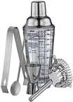 cilio Bar-Set "Cosmopolitan", 5-tlg., transparent|silber