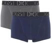HOM Pants, 2er-Pack, uni, Label-Bund, f&uuml;r Herren, blau|grau, XL
